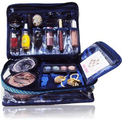 

Pretty Krafts Cosmetic, Makeup Vanity Box(Blue)