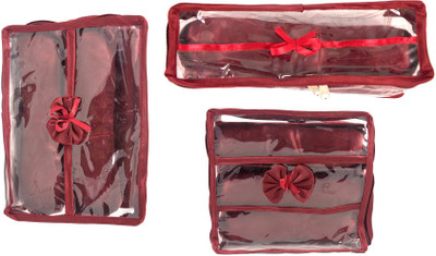 

Annapurna Sales Churi/Bangles Case - Set of 3 Pcs. Jewellery Vanity Box(Maroon)