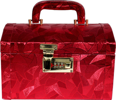 

Shape n Style Bride Makeup Cum Bangle Makeup, Bangle Case Vanity Box(Red)