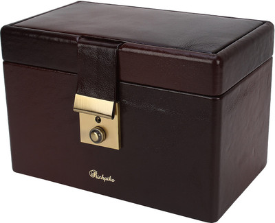 

Richpiks Mini Jewellery Accessories Locker Purpose Vanity Box(Brown, Black)