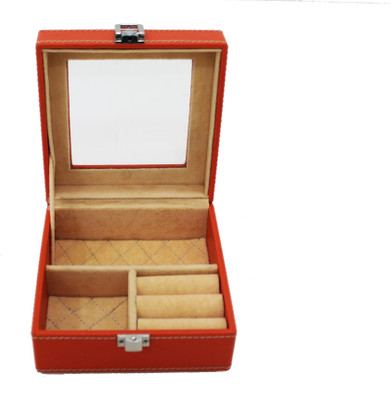 

Tezerac 0040 Makeup & Jwellery Vanity Box(Orange)