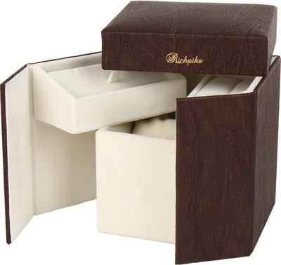 

Richpiks Foldable jewellery Accessories Box Jewellery Purpose Vanity Box(coffee)