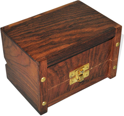 

DakshCraft Handmade jewelry boxes for gifts Makeup And Jewellery Vanity Box(Brown)