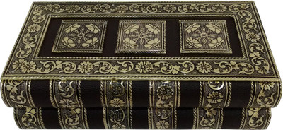 

Rudramukhi Designer Bangle Box Bangle & Bracelet Organiser Vanity Box(Dark Brown and Golden)