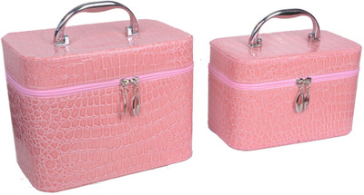 

Styler Lady Leopard Design Makeup Vanity Box(Pink)