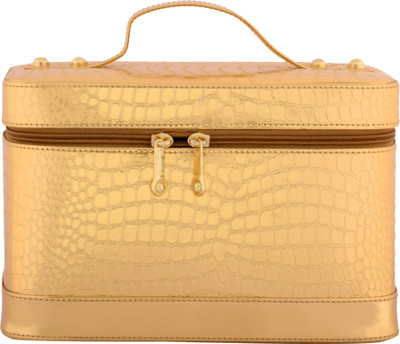 Rambler Croco Makeup Vanity Box(Gold)