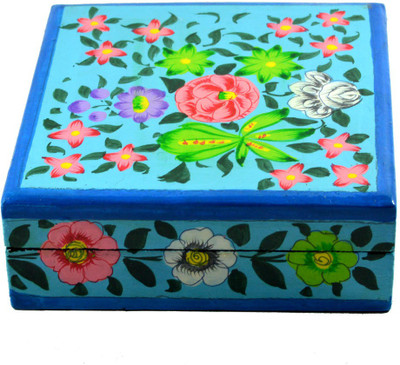 

Craftuno Handcrafted Paper Mache Box Showpiece Vanity Box(Multicolor)