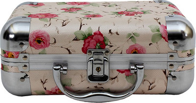 

Styler Pink & Beige Floral Print Metallic Makeup & Jewellery Box Makeup and Jewellery Vanity Box(Beige)
