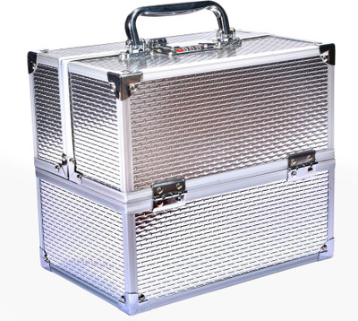 

RB Jewels Elegant Makeup Vanity Box(Silver)