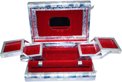 

R S Jewels Handmade Bangle Bridal Makeup Vanity Box(Multicolor)