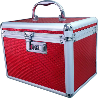 

Bonanza Cosmetic Makeup box Vanity Box(Red)