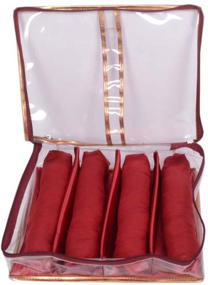 Ermani Export Traditional Maroon Transparent 4 Roll Churi Bangle Care Vanity Box(Red) available at flipkart for Rs.399