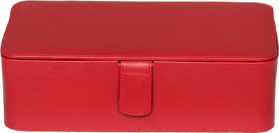 

Leather World Beautiful Jewellery Vanity Box(Red)