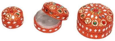 

Onlineshoppee Set of 3 Jewellery Box Vanity Box(Orange)