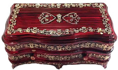 Sogo Classic 2 R Storage And Daily Use, room decor, stores all types of jewellery Vanity Box(Red)