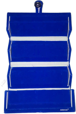 Abhinidi Set of 1 velvet Ear ring Folder Vanity case storage travelling Box Vanity Box(Blue) available at flipkart for Rs.107