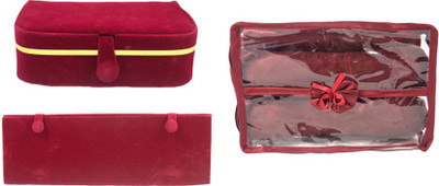 

Annapurna Sales Churi/Bangles or Multy Jewellery or Ring Case - Set of 3 Pcs. Jewellery Vanity Box(Maroon)