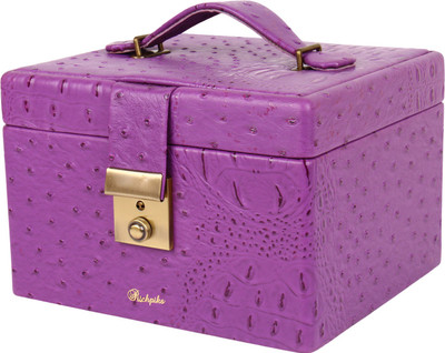 

Richpiks Vanity Box Jewellery And Makeup Purpose Vanity Box(Purple)