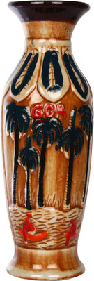 

The Decor Mart Ceramic Vase(3.5 inch, Multicolor)