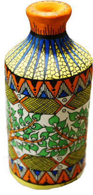 

U-arte LEAF MYSTERY Terracotta Vase(4.33 inch, Multicolor)