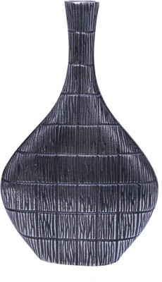 

Art N Crafts Aluminium Vase(15 inch, Grey)