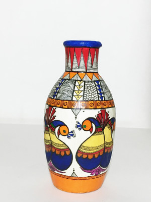 

U-arte ORANGE TANGY Terracotta Vase(6.1 inch, Multicolor)