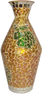 

Art N Crafts Iron Vase(15 inch, Gold)