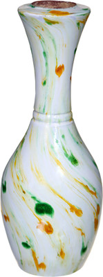 

Bgroovy Multicolor Wooden Vase(10 inch, Multicolor)