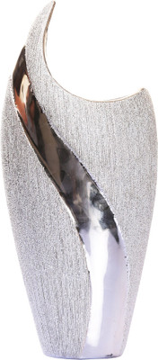 

Sunrise Ceramic Vase(14.5 inch, Silver)