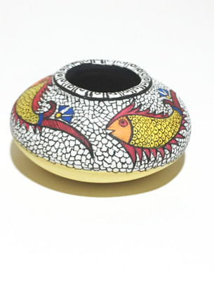 

U-arte FISH OF TRIBE Terracotta Vase(1.57 inch, Multicolor)