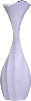 

La Belle Falcon Aluminium Vase(15.3 inch, White)