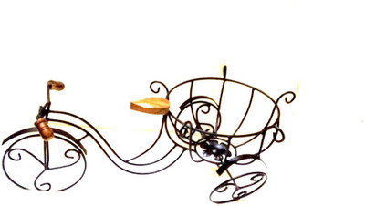 

Alishba iron flower stand Iron Vase(7 inch, Black)
