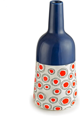 

Chumbak Ceramic Vase(9.84251968503937 inch, Blue)
