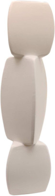 

CASA BONITA DELHI Ceramic Vase(12 inch, White)