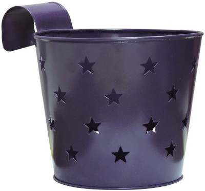 

ZOOEY Iron Vase(7 inch, Purple)
