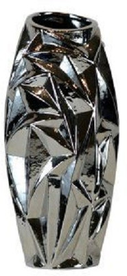 

The Art Effects Ceramic Vase(13 inch, Steel)