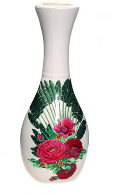 

Bgroovy Wooden Vase(10 inch, White)
