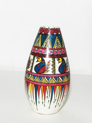 

U-arte LINE PLAY Terracotta Vase(6.29 inch, Multicolor)