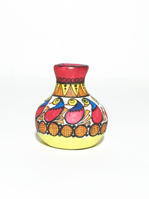 

U-arte PAINT IT RED Terracotta Vase(1.57 inch, Multicolor)