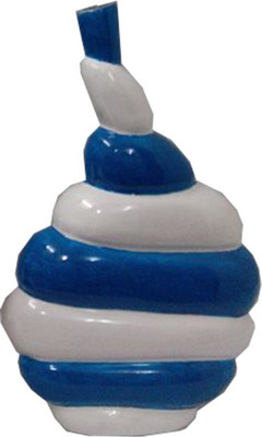 

Decor8 Aluminium Vase(14 inch, White, Blue)