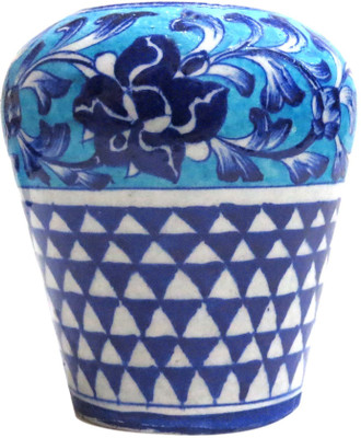 

Aurea Pottery Vase(5.5 inch, Blue)