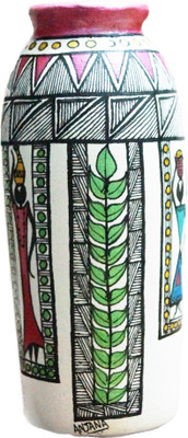 

U-arte LEAF TELLS THE SECRET Terracotta Vase(4.52 inch, Multicolor)