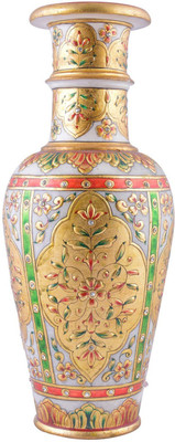 

Chitra Handicraft Marble Vase Stoneware Vase(9 inch, Multicolor)