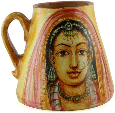 

eKolhapuri Terracotta Vase(5 inch, Pink)