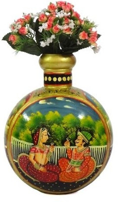 

Artlivo Pop Art Mughal Traditional Decorative Iron Vase(30 cm, Multicolor)