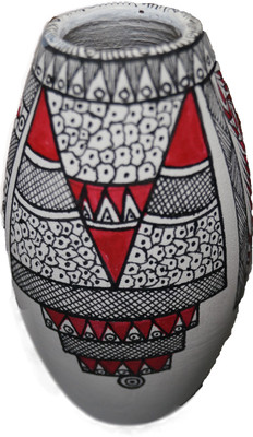 

U-arte FISH STORY Terracotta Vase(3.93 inch, Multicolor)