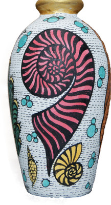 

U-arte SEA STONE Terracotta Vase(4.13 inch, Multicolor)