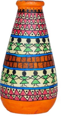 

U-arte TRIBAL ART Terracotta Vase(4.13 inch, Multicolor)