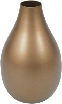 53% OFF on GolMaalShop Iron Vase(6.4 inch, Gold)