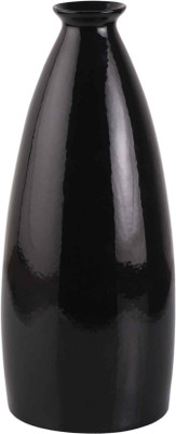 

DECARDO Ceramic Vase(11 inch, Black)